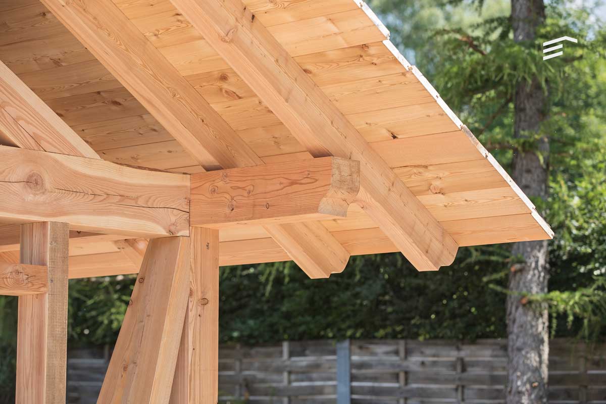 Bootshaus Attersee Traufendetail