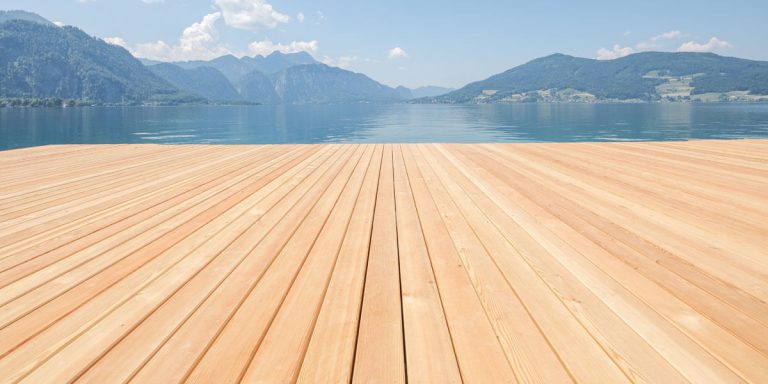 Steg Bootshaus Attersee