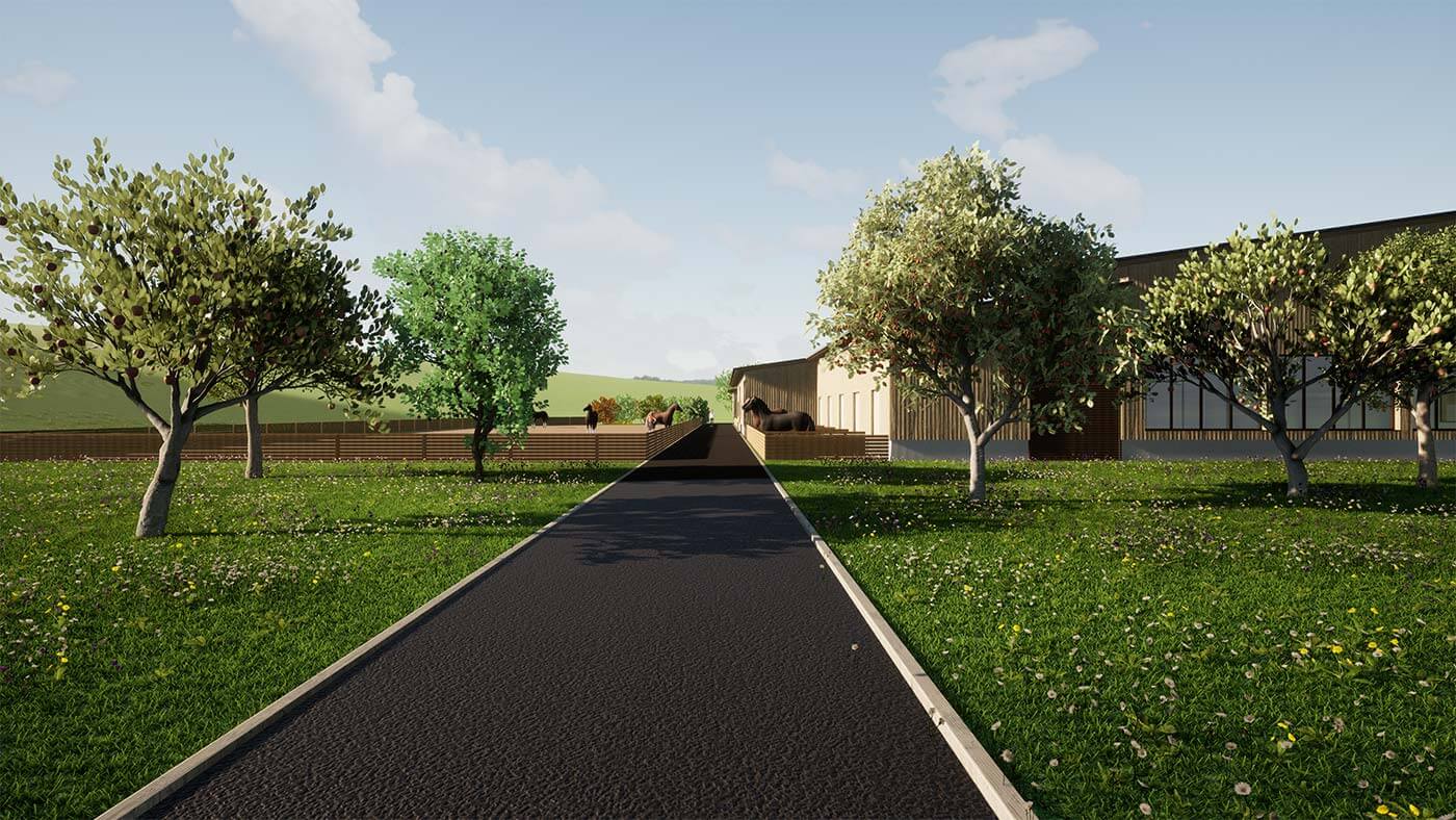 Zufahrt Reitanlage Gampern