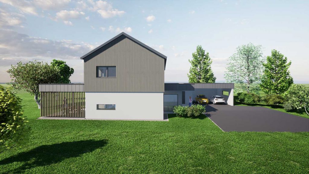 Wohnhaus St. Georgen Seitenansicht