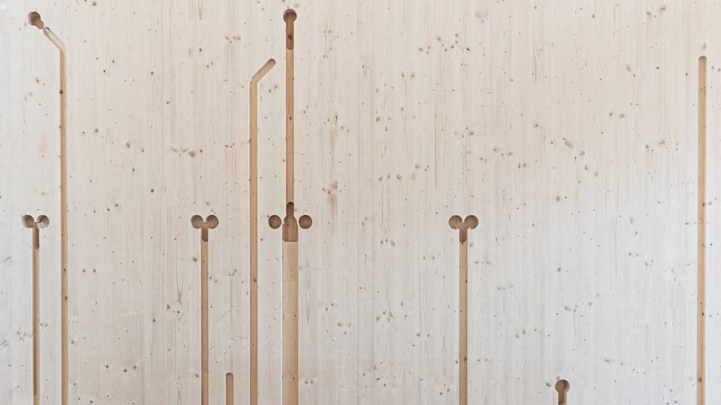 Holzhaus Detail Wand