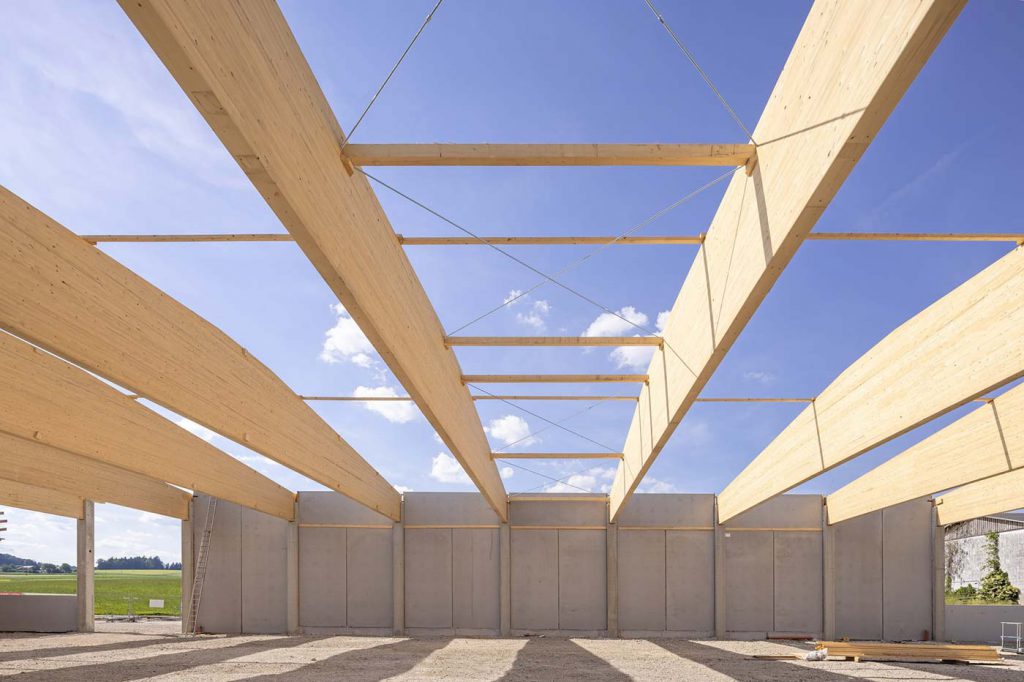 Reitanlage Dachkonstruktion Detail