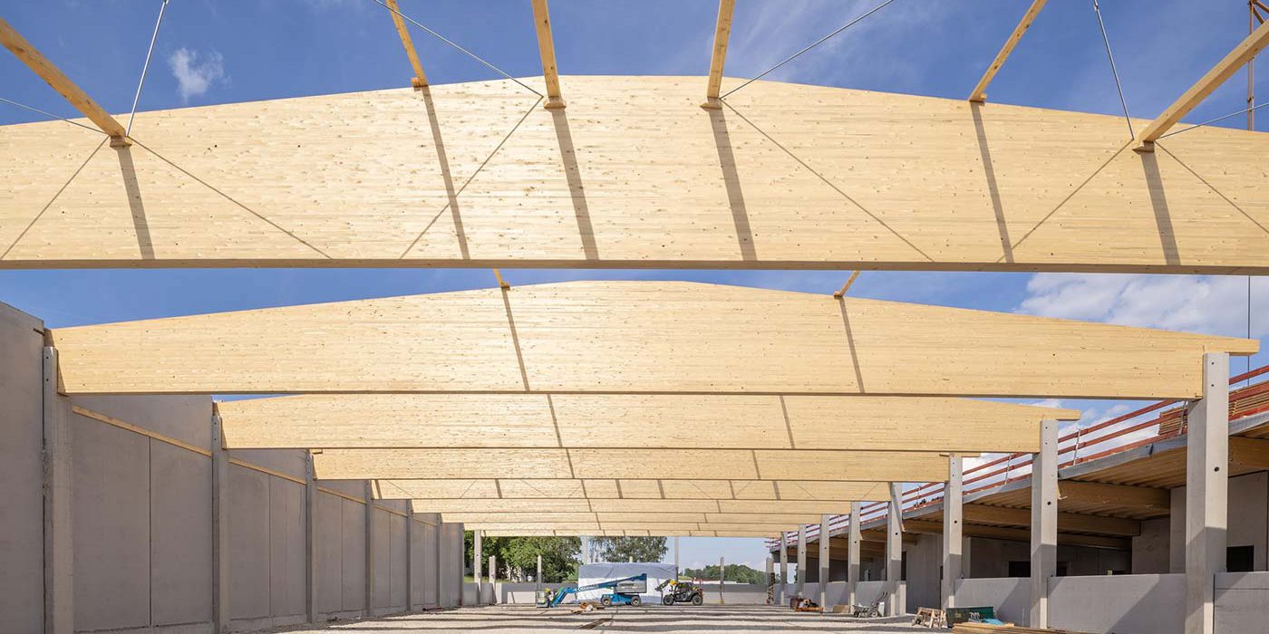 Reitanlage SF Stables Dachkonstruktion