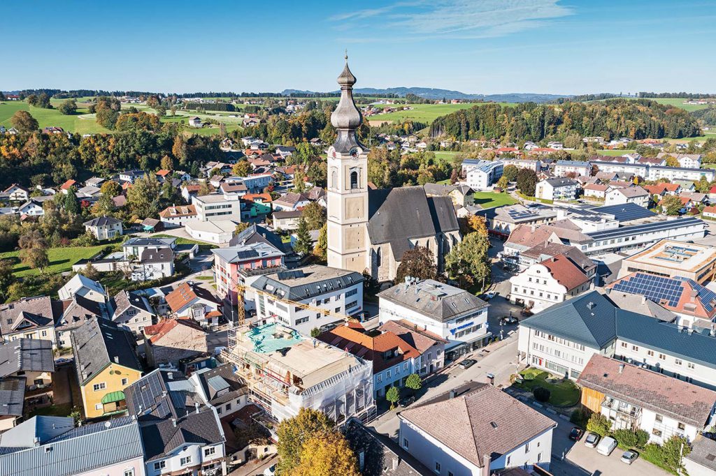Aussicht Vöcklamarkt Gemeinde