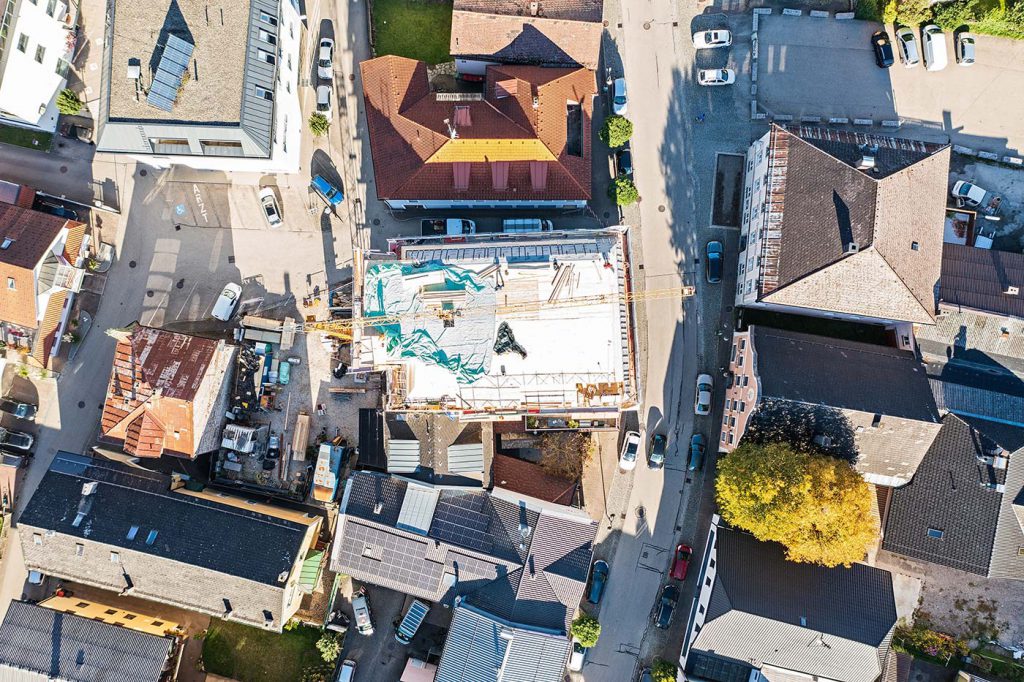 Ansicht von oben auf das Obergeschoss