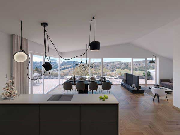 Wohnanlage Zell am Moos Küche