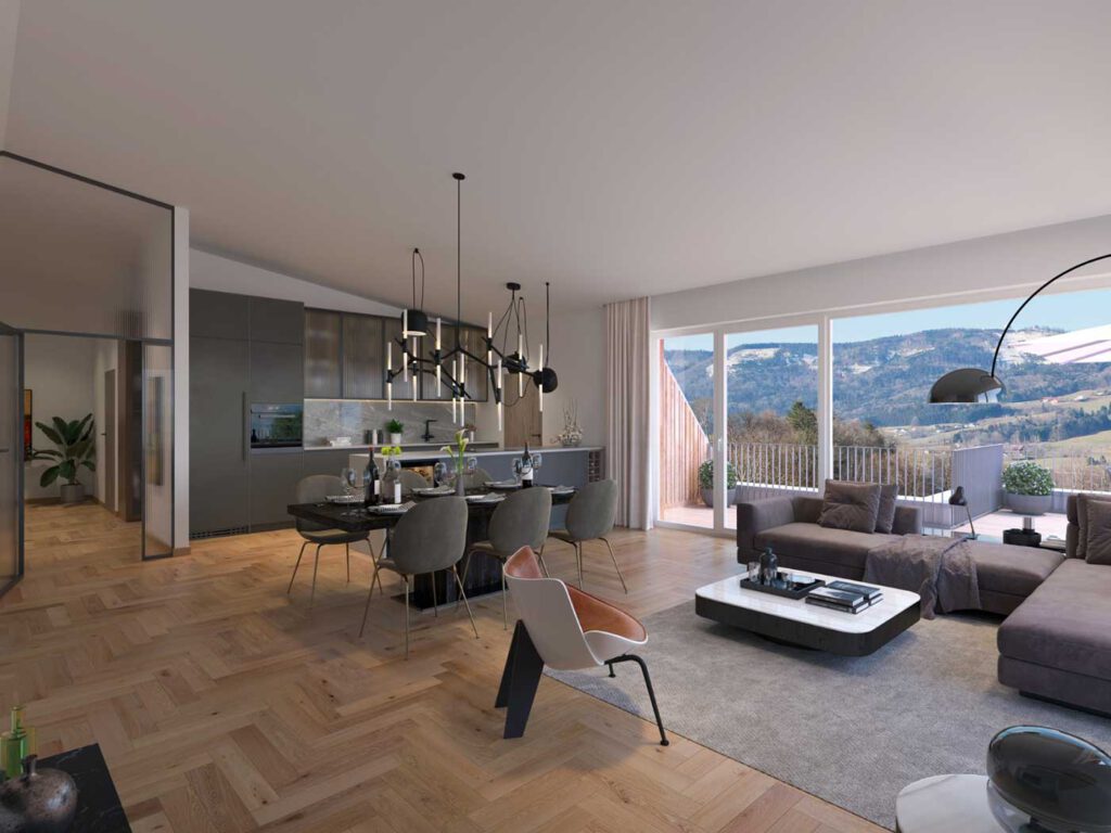 Wohnanlage Zell am Moos Wohnzimmer